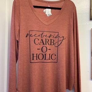 RECOVERING CARB-o-HOLIC 🥞🍕🍝 Graphic Tee